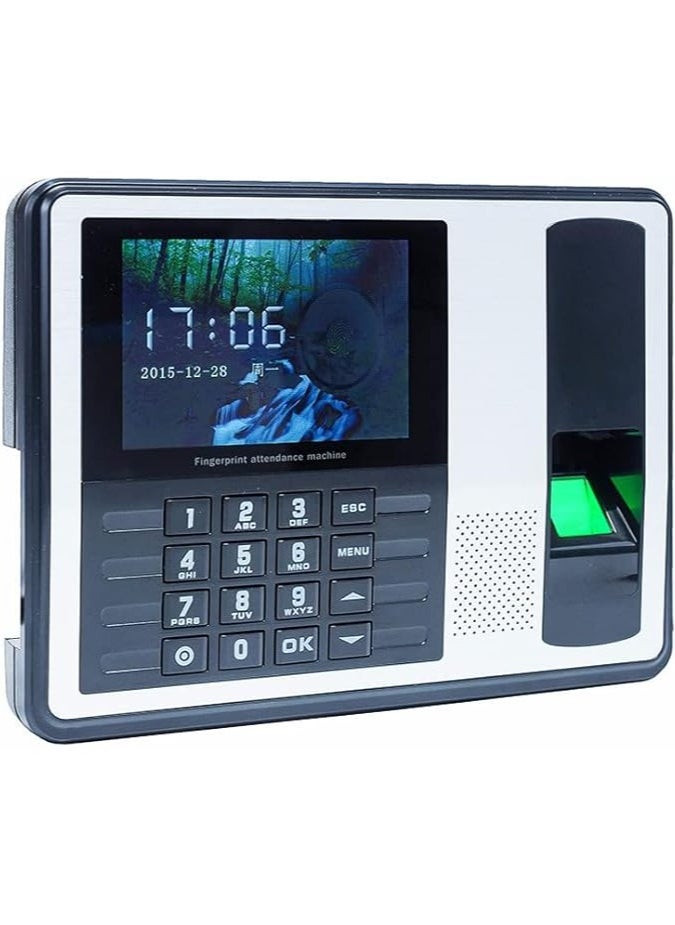 Generic Biometric Attendance Fingerprint Machine Terminal - 2.4 Inch Touchscreen Time Clock , High Precision Total Reflection Optics Scanner  Employee Payroll Recorder  - Image 1