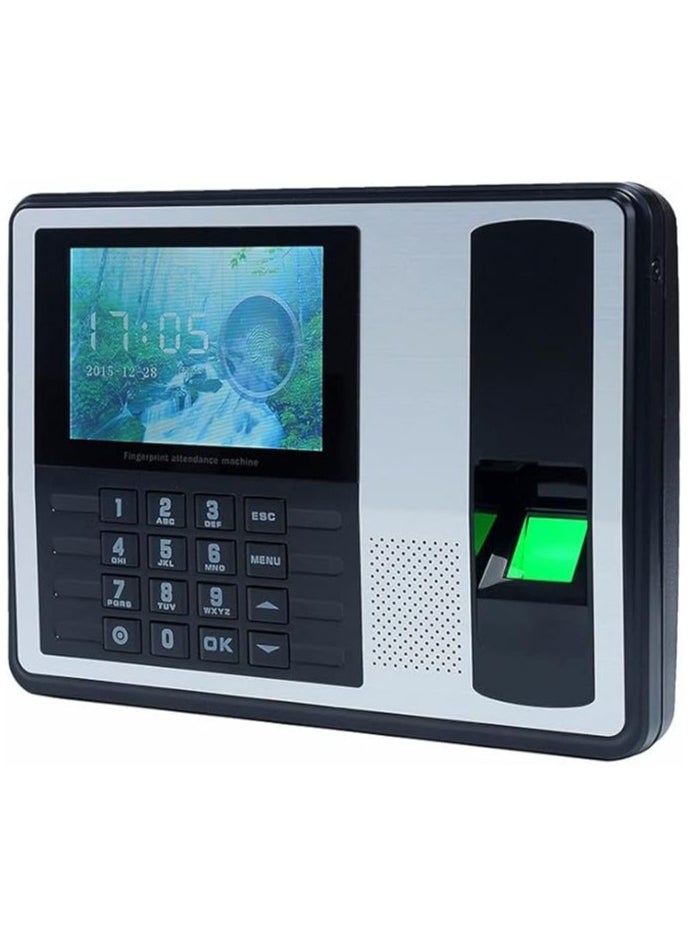 Generic Biometric Attendance Fingerprint Machine Terminal - 2.4 Inch Touchscreen Time Clock , High Precision Total Reflection Optics Scanner  Employee Payroll Recorder  - Image 2