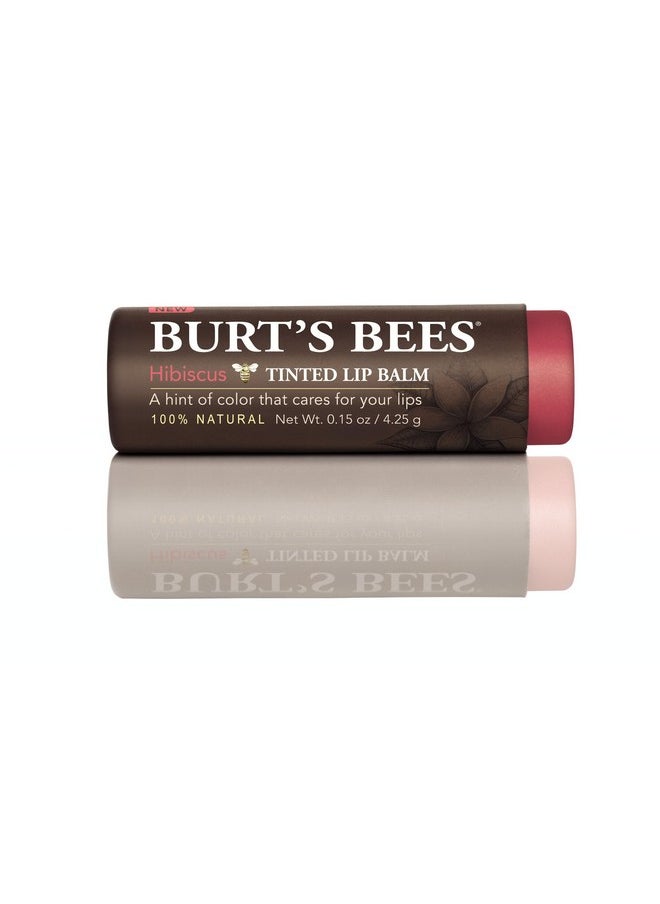 Burts Bees Tinted Lip Balm 0.15 Ounce (Pack Of 2) Hibiscus  - Image 4