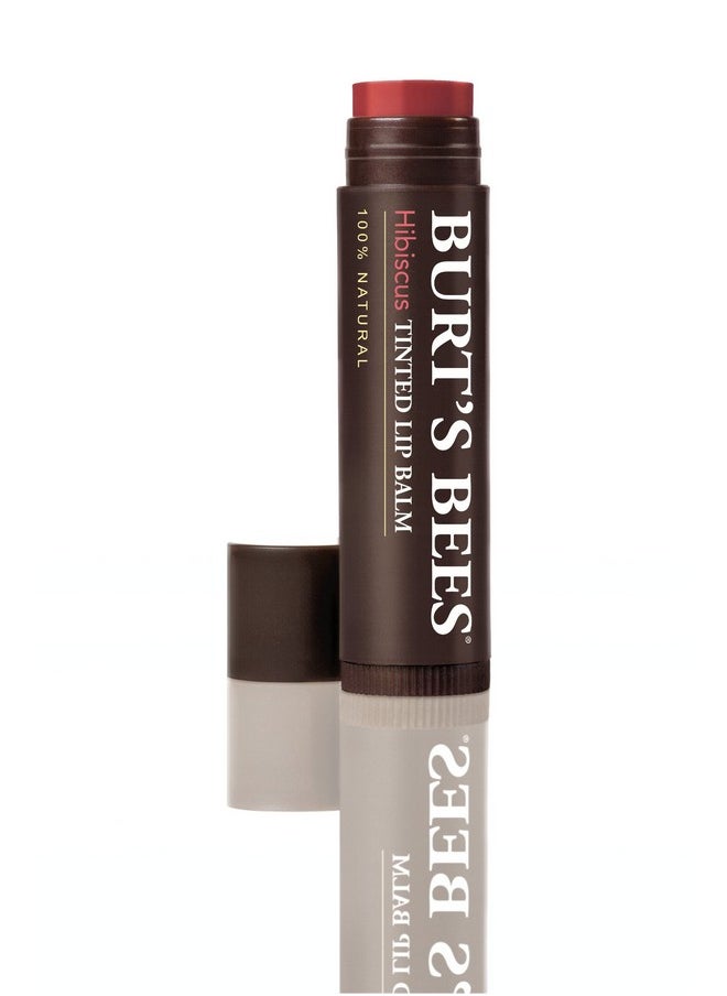 Burts Bees Tinted Lip Balm 0.15 Ounce (Pack Of 2) Hibiscus  - Image 2