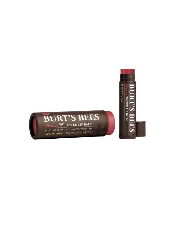 Burts Bees Tinted Lip Balm 0.15 Ounce (Pack Of 2) Hibiscus  - Image 3