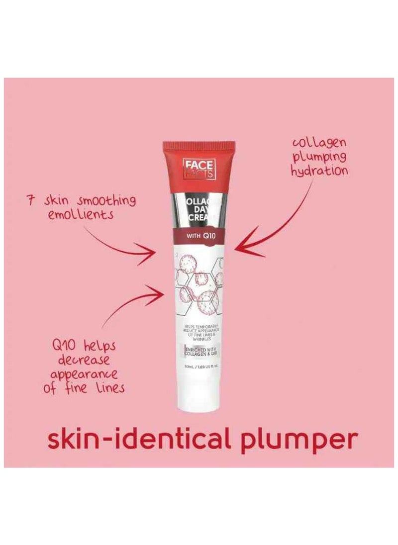 facefacts - Collagen Day Cream With Q10 To Moisturize The Skin 50 Ml - Image 1