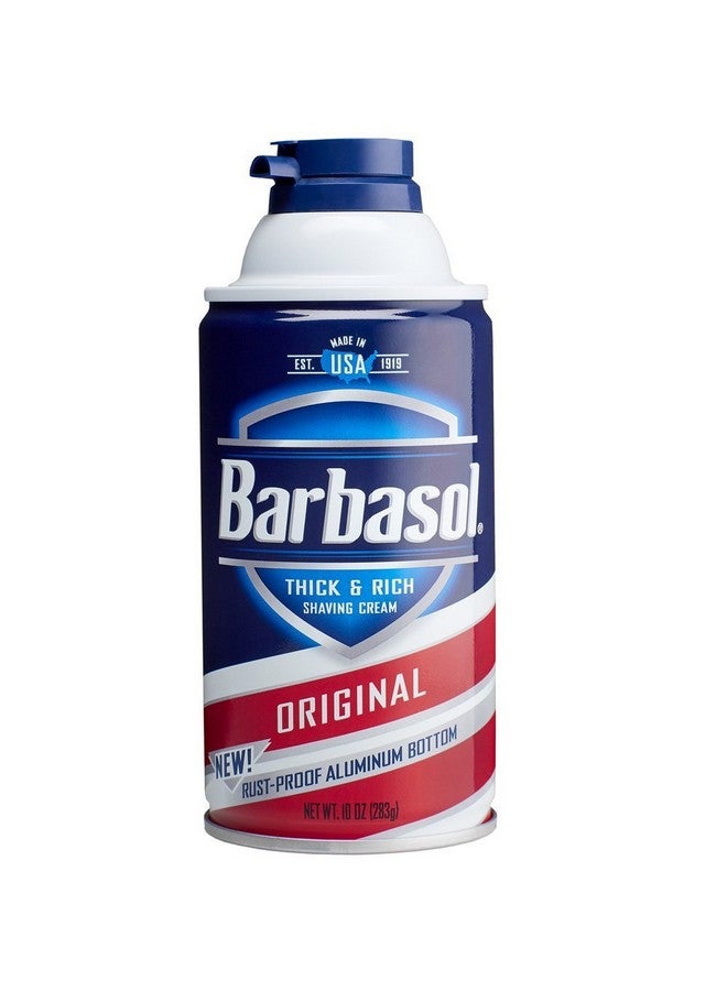 Barbasol Thick and Rich Shaving Cream, Original 10 oz (Pack of 2)