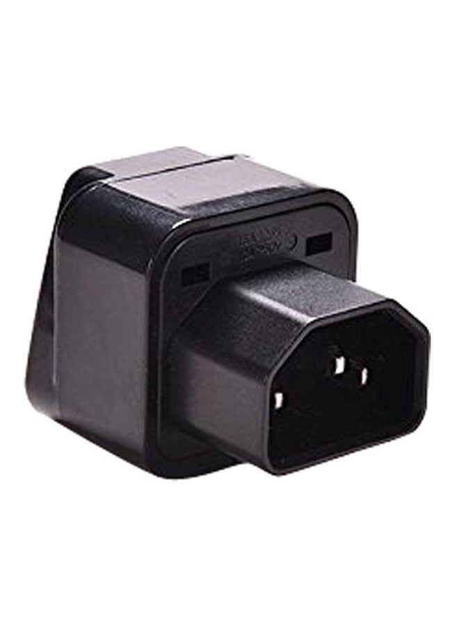 Coconut UPS C14 to Universal Female Socket Power Adapter AC Plug black  - Image 4