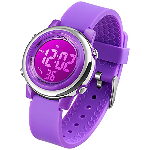 cofuo Kids Digital Sport Waterproof Watch for Girls Boys, Kid Sports Outdoor LED Electrical Watches with Luminous Alarm Stopwatch Child Wristwatch - Image 1
