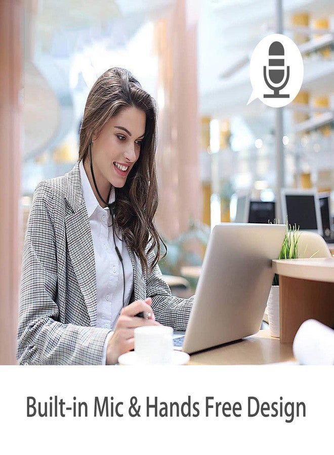 SIMOLIO Anti-Dropping Wired TV Earphone with Volume Control, Extra Long Cord Headphone with Mic for TV, PC, RCA & 3.5mm Cable Included, 14.9ft Extension Cable Earphone, Extra Soft Ear Tips, SM-901TV - Image 5