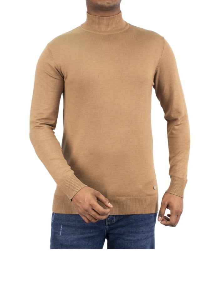 OVERS Plain High Neck Sweater for Men - Image 1