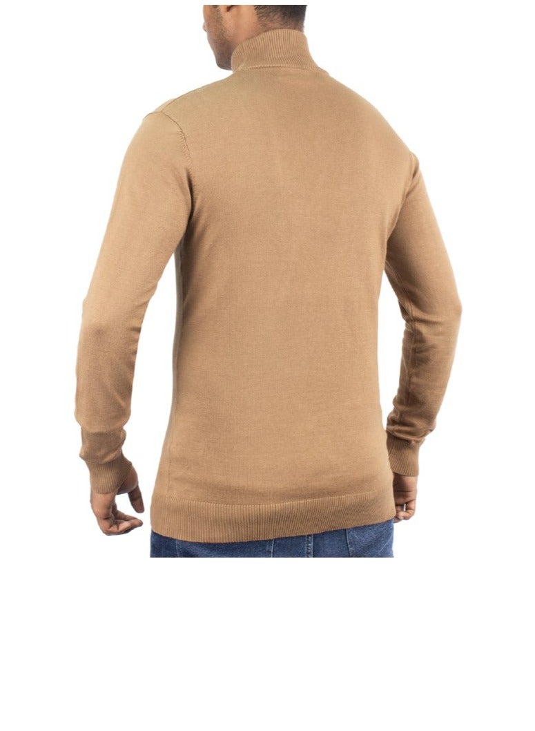 OVERS Plain High Neck Sweater for Men - Image 5