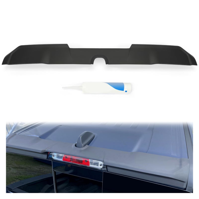 HECASA Cab Spoiler Roof Top Wing Compatible with 20192024 Dodge RAM 1500 Crew Cab Pickup Truck Roof Spoiler