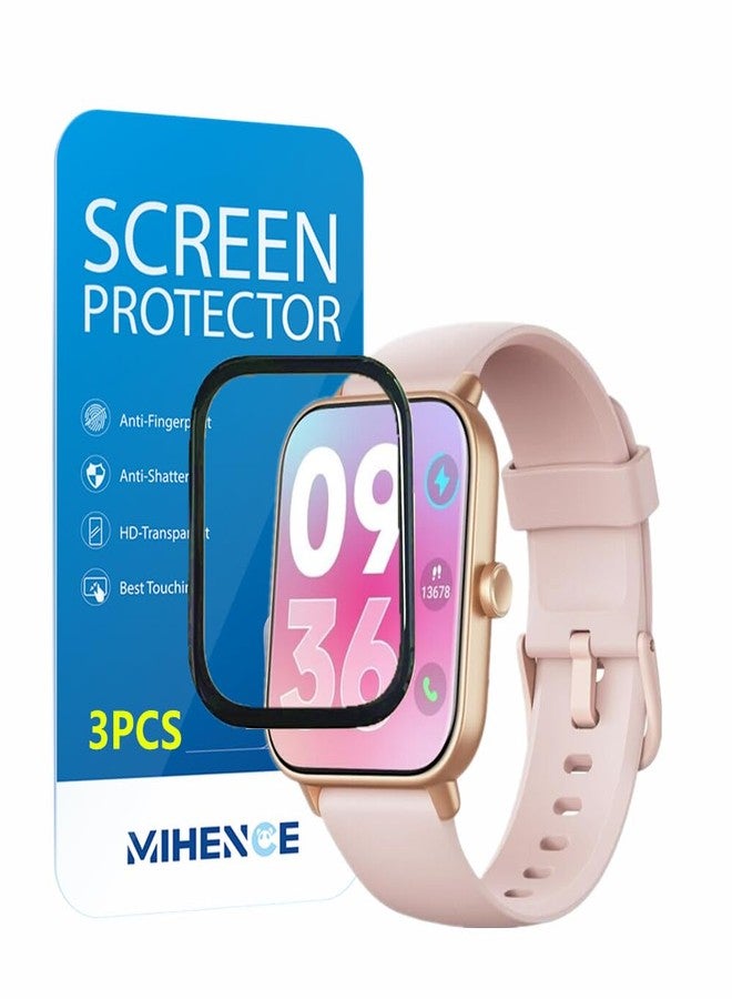 MIHENCE Screen Protector Compatible for ENOMIR Smart watch IDW19, 3D Full Screen Coverage PMMA Protective Film for IDW19 1.8 Inches Smartwatch (3 PCS) - Image 1