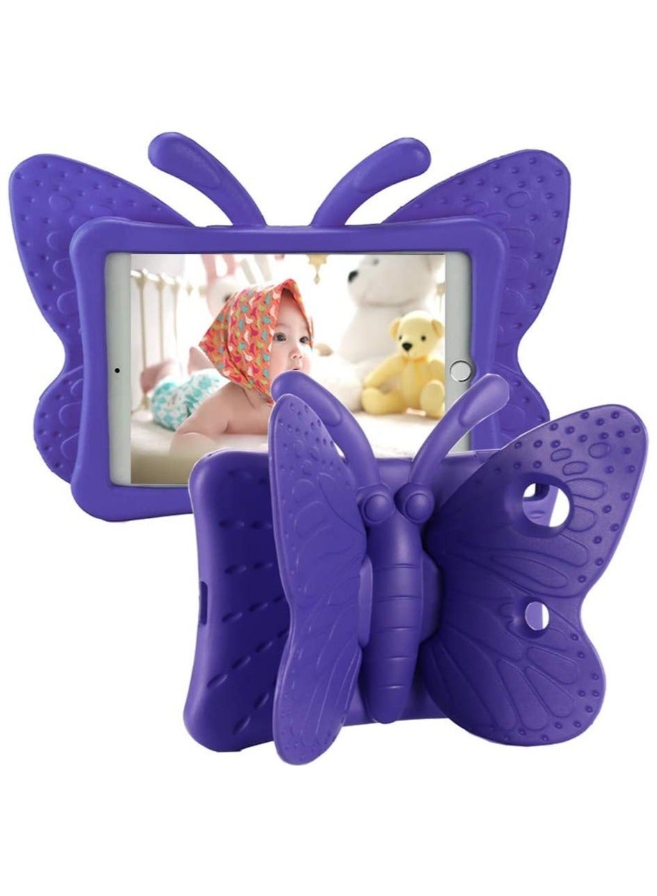 iPad 9th 8th 7th Generation Case Kids Girls, Cute Butterfly Shockproof EVA Foam Super Protection Stand Cover for iPad 2021 2020 2019 10.2" and iPad Air 3 Pro 10.5"