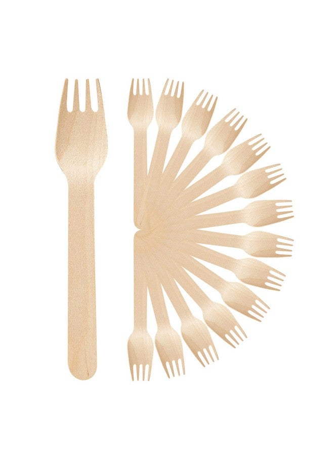 G1 G 1 Forks | Bio-degradable | Wooden | Forks | Eco Friendly Disposable Forks | for Home Use, Party, Events | 100 Pieces - Image 1