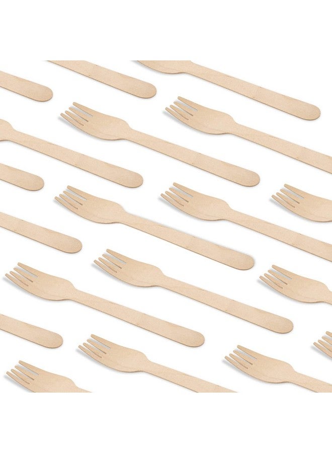 G1 G 1 Forks | Bio-degradable | Wooden | Forks | Eco Friendly Disposable Forks | for Home Use, Party, Events | 100 Pieces - Image 2