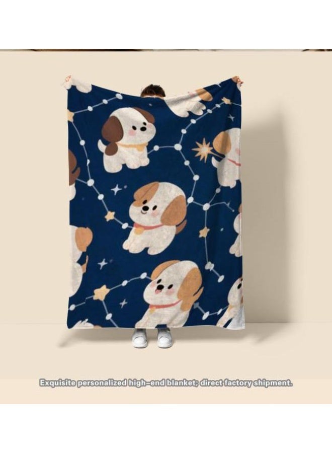 عام بطانية رقيقة من الفانيلا الكرتونية للأطفال والرضع (دافئة ومريحة، ومناسبة للنوم والألعاب) 70 سم * 100 سم - Image 3