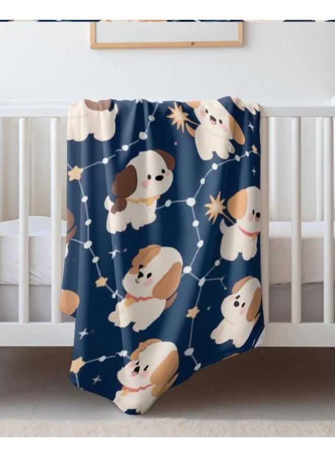 عام بطانية رقيقة من الفانيلا الكرتونية للأطفال والرضع (دافئة ومريحة، ومناسبة للنوم والألعاب) 70 سم * 100 سم - Image 1