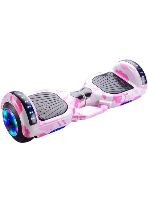AHMD Electric Self-Balancing Hoverboard Scooter with Bluetooth Speaker and Protection Pads and Bag. (Pink Camo)