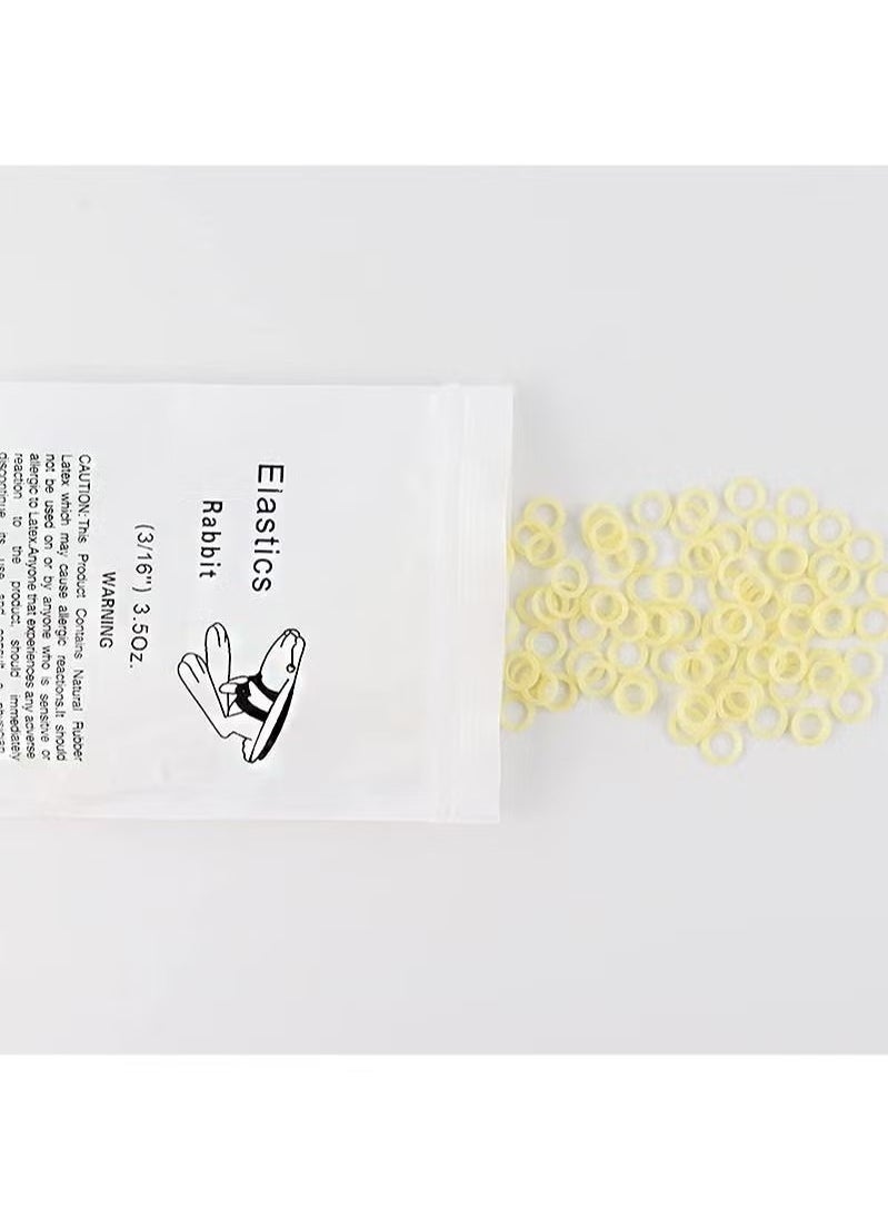 Generic 500pcs Orthodontic Elastic Bungee Bands, 3.5oz Heavy Duty Rubber Dental Leashes, Braces Elastic Pads (3/16 Inch, 4.7mm)  - Image 2