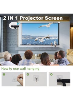 FlashHawk 2025 Upgraded 80inch Projector Screen for Daylight Viewing, Indoor Outdoor Portable 16:9 4K HD Movie Screen with Carry Bag  - Image 3