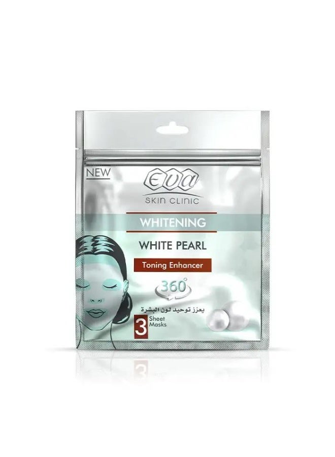 Eva Whitening White Pearl 3 Sheets Masks
