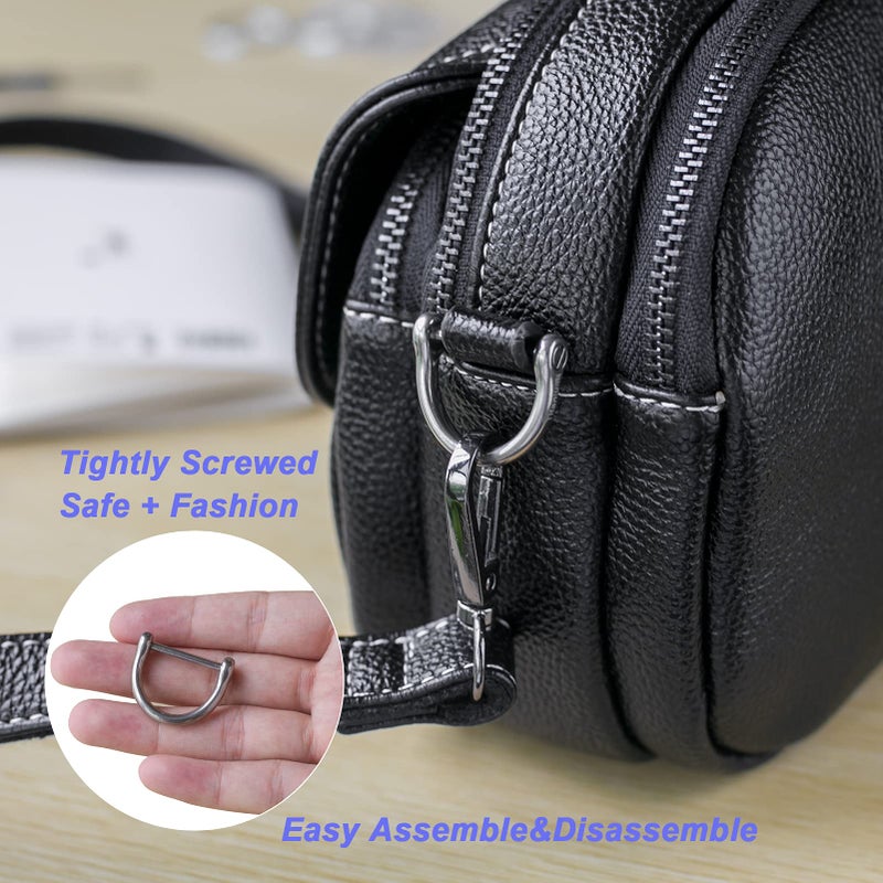 TISUR Titanium Car Key Rings,Heavy Duty D Ring Keychain Ring Keyring Keyfob Key Holder, Car Key Fob Key Chain Accessories 1 pcs (L, Polished) - Image 5