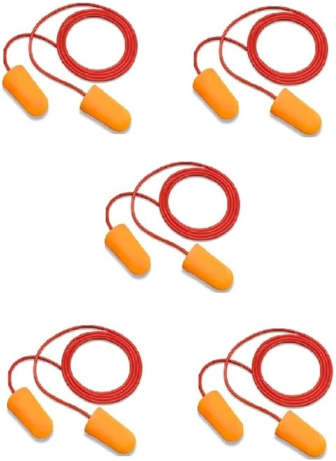Ultra Soft Foam Comfortable Multi-Purpose Corded Earplugs For Sleeping, Snoring, Travel, Concerts, Studying, Loud Noise