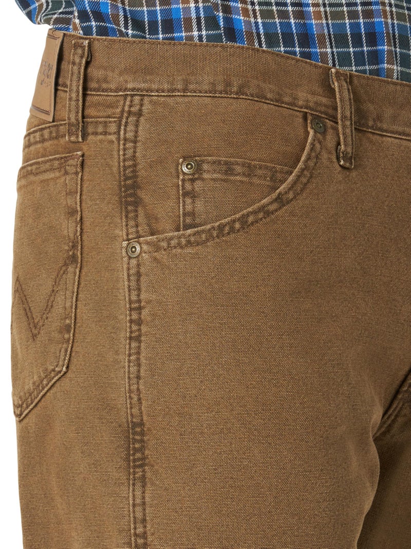 Wrangler Men's Rugged Wear Woodland Thermal Jean ,Night Brown,33x30 - Image 4
