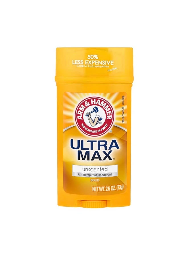 Ultra Max Solid Unscented Antiperspirant And Deodorant