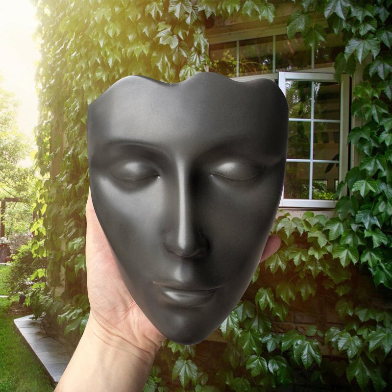 Yuccasly Face Vase,Ceramic Female Form Vase,Modern Sculpture Planter Pot,Human Face Dried Flower Shaped Vase,Wall Hanging Plant Pot for Home Decor Centerpieces, Office or Outdoor Hanging Decor - Image 3