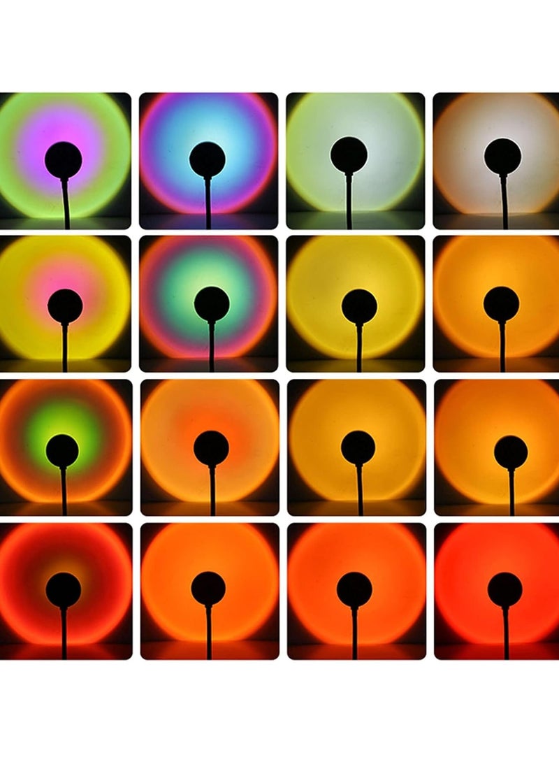 KASTWAVE مصباح عرض غروب الشمس مع 16 لون - ضوء ليلي قوس قزح بالتحكم عن بعد، دوران 180 درجة، أجواء بصرية رومانسية للتصوير الفوتوغرافي، الصور الذاتية، الحفلات، ديكور المنزل، غرفة النوم - Image 4