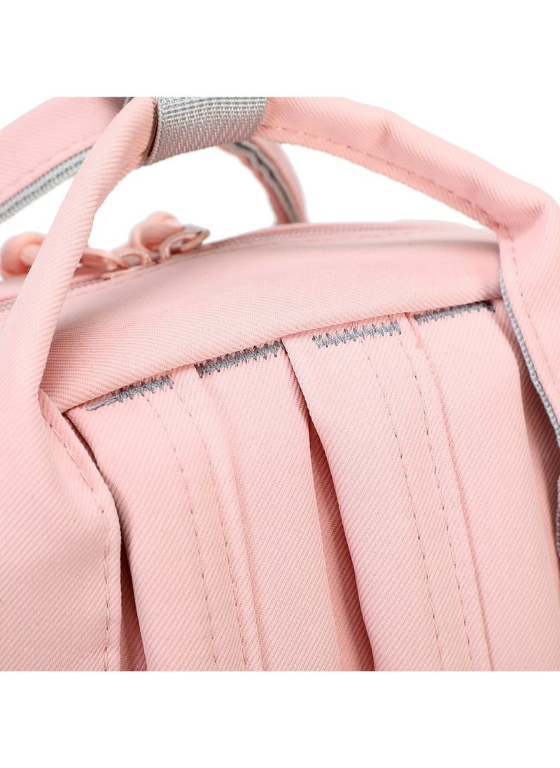 Generic - 599 Lightweight Laptop School Travel Multi-pocket Multi-Compartment Large Capacity Women's Water-resistant Collage Daily Use Backpack Bag - Pink - Image 1