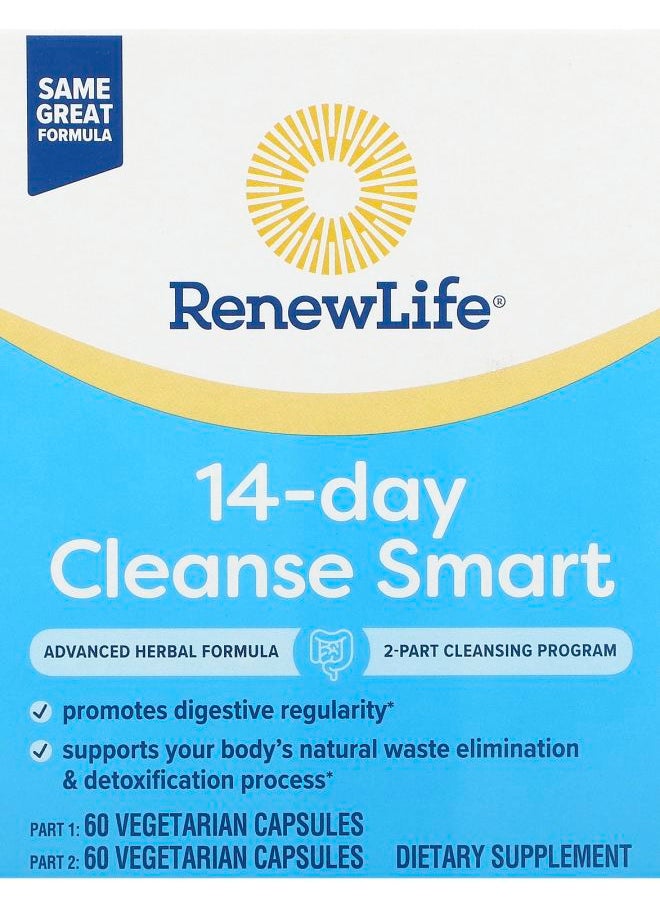 14-Day Cleanse Smart 2 Bottles 60 Vegetarian Capsules Each - pzsku/Z2DB92EDB9BB2EDF6BC2CZ/45/_/1729515322/7d8b5fee-2202-4639-9373-182b5831ad88