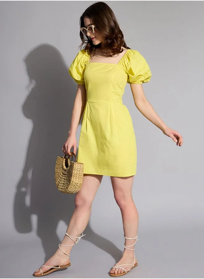 Freehand Women Regular Fit Casual Solid Shift Dress