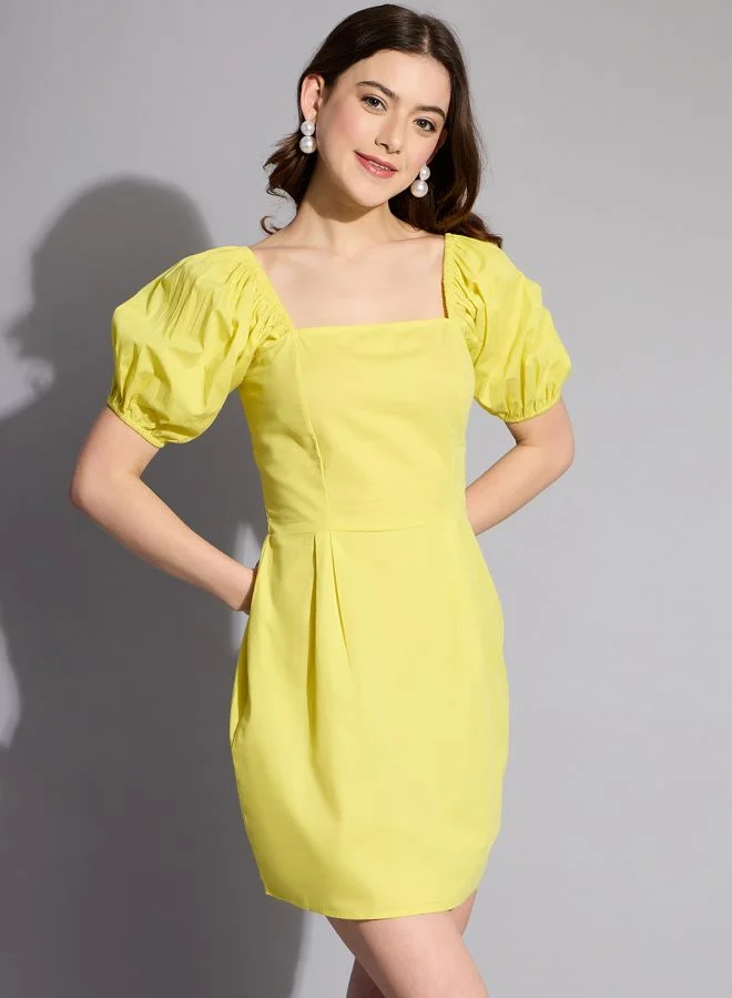 مرفوعة Women Regular Fit Casual Solid Shift Dress