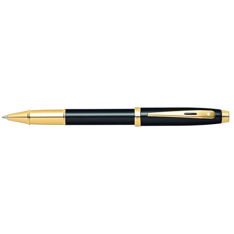 SHEAFFER قلم شيفر 100 E9322 أسود لامع مع تفاصيل باللون الذهبي - Image 3