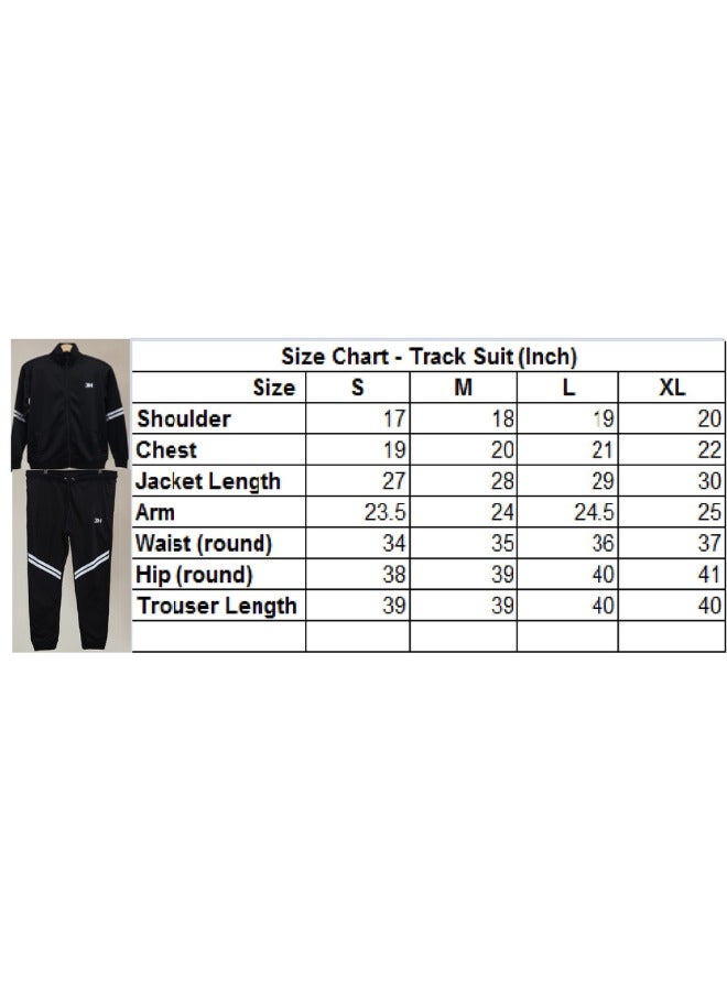 3H Essential Black Tracksuit – Lightweight & Durable Men’s Black Tracksuit – 100% Polyester, 220gsm – Comfortable, Breathable & Flexible Activewear for Training, Travel, or Lounge. - Image 5