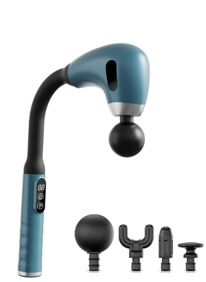 Generic Deep Tissue Massage Gun with Four Massage Heads and Extended Handle – Powerful Muscle Pain Relief and Recovery Massager – Wireless, Portable, and Compact Body Massager for Stress Relief and Muscle Recovery – Suitable for Home, Gym, and Travel – Massage Device, Foot Massager, Vibrating Massager, Back Massager, Leg Massager, and Massage Gun.  - Image 2