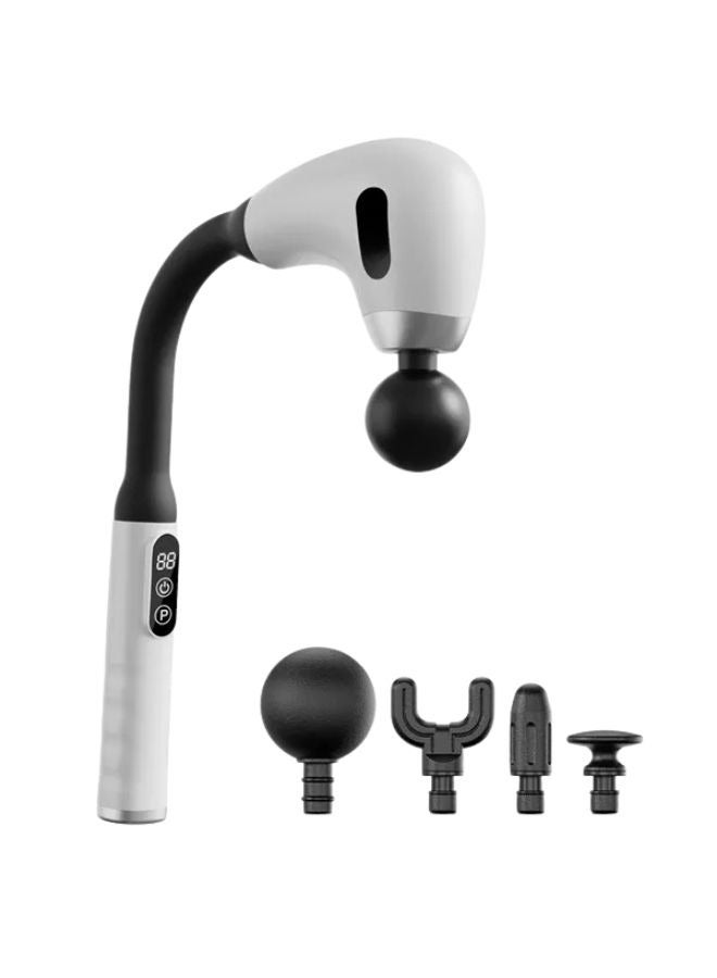 Generic Deep Tissue Massage Gun with Four Massage Heads and Extended Handle – Powerful Muscle Pain Relief and Recovery Massager – Wireless, Portable, and Compact Body Massager for Stress Relief and Muscle Recovery – Suitable for Home, Gym, and Travel – Massage Device, Foot Massager, Vibrating Massager, Back Massager, Leg Massager, and Massage Gun.  - Image 3