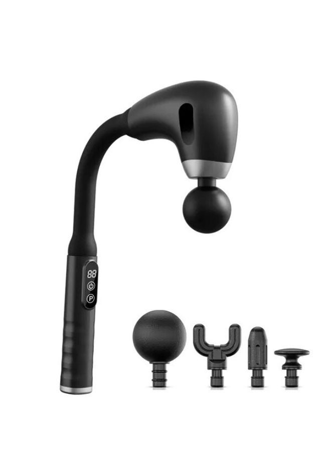 Generic Deep Tissue Massage Gun with Four Massage Heads and Extended Handle – Powerful Muscle Pain Relief and Recovery Massager – Wireless, Portable, and Compact Body Massager for Stress Relief and Muscle Recovery – Suitable for Home, Gym, and Travel – Massage Device, Foot Massager, Vibrating Massager, Back Massager, Leg Massager, and Massage Gun.  - Image 5