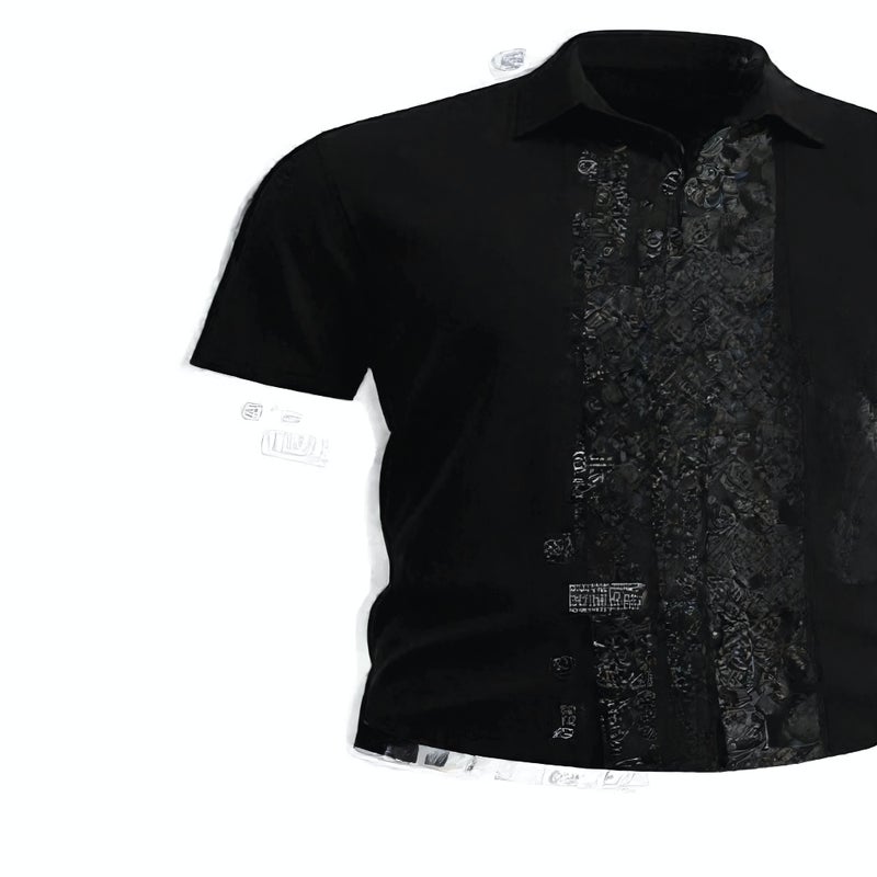 Men's Casual Linen Short Sleeve Shirt with Turn-Down Collar, Plus Size Summer Top - Image 3