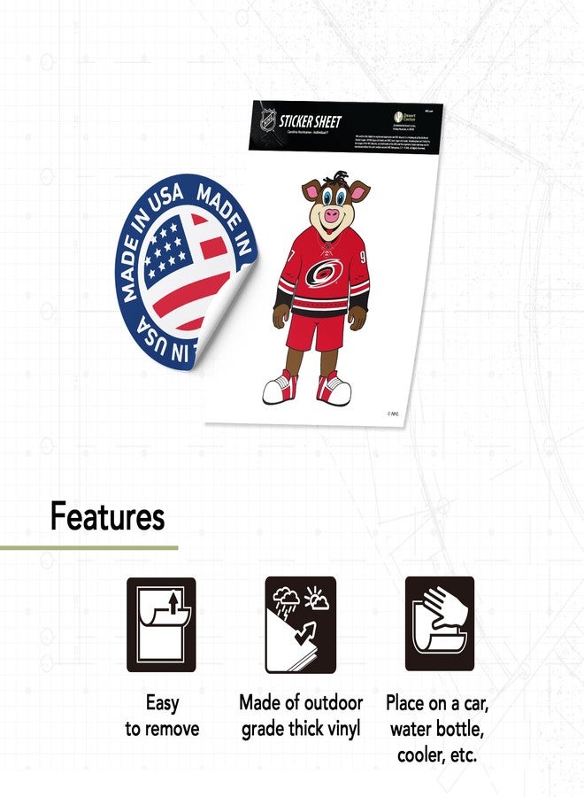 Desert Cactus Carolina Hurricanes Sticker Stormy Mascot Team National Hockey League Sticker Vinyl Decal Laptop Water Bottle Car Scrapbook NHL (Individual F) - Image 3