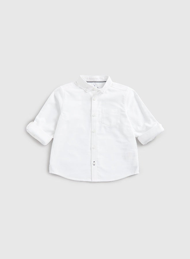 mothercare White Oxford Shirt - Image 1