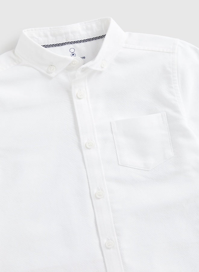 mothercare White Oxford Shirt - Image 2