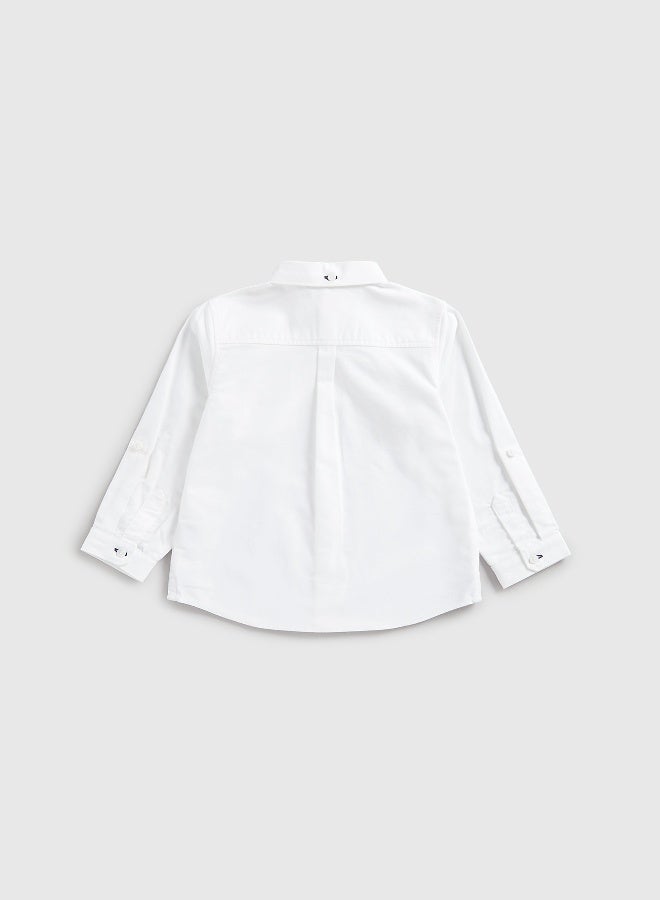 mothercare White Oxford Shirt - Image 4