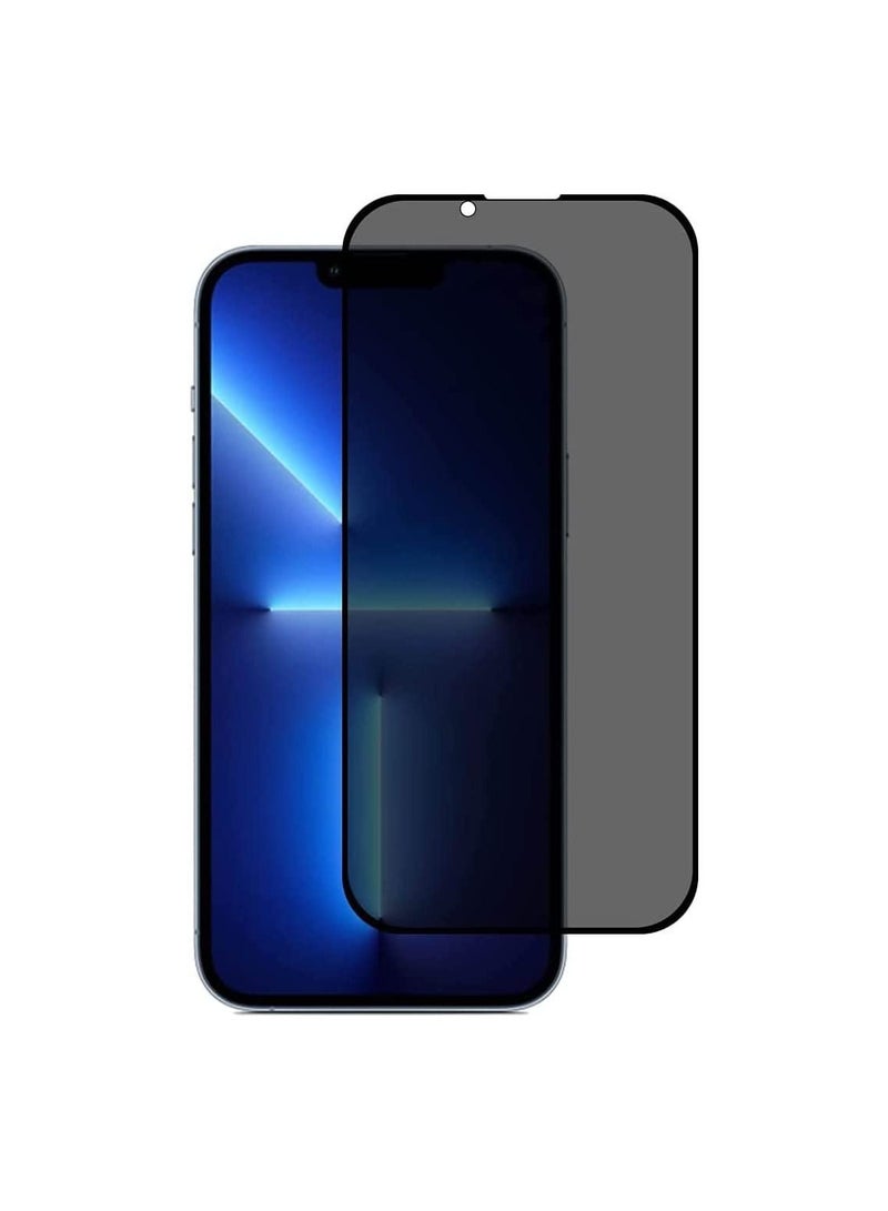 Anti-spy 9H Hardness Front 5D Privacy Glass Screen Protector IPhone 14 Plus Black - Image 2