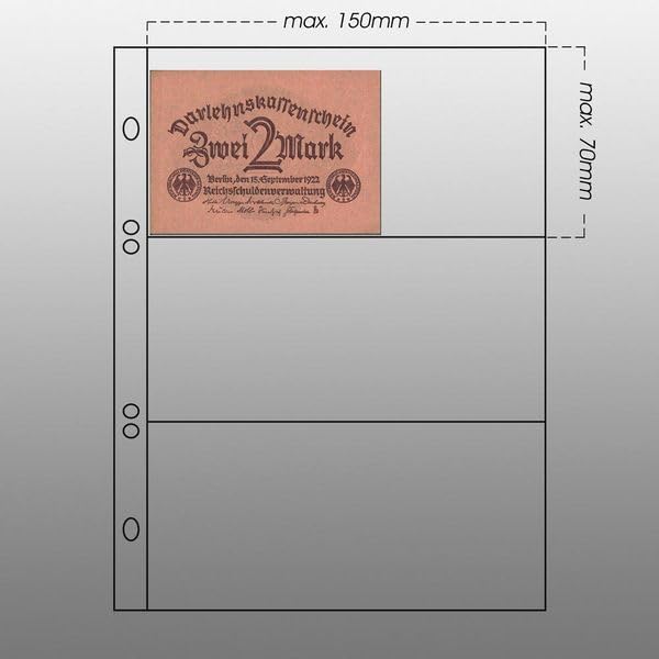 Prophila Collection Prophila banknotes Album with 20 Pockets for 50 banknotes - Image 4