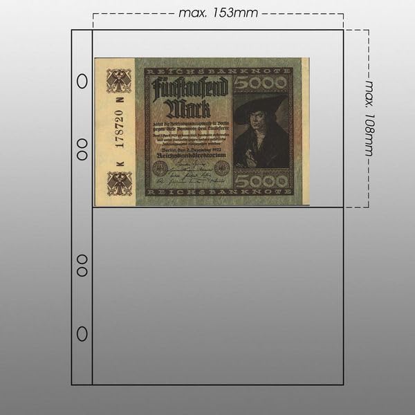 Prophila Collection Prophila banknotes Album with 20 Pockets for 50 banknotes - Image 3