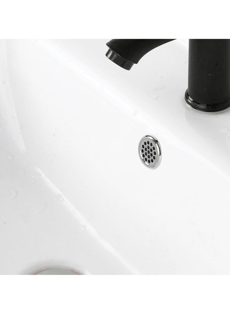 Winner 5PCS Bathroom Sink Overflow Ring, Round Sink Plug/Ring & Sink Hole Cover for Drain Cover Sink, Wash Basin Overflow Hole Plug - Image 3