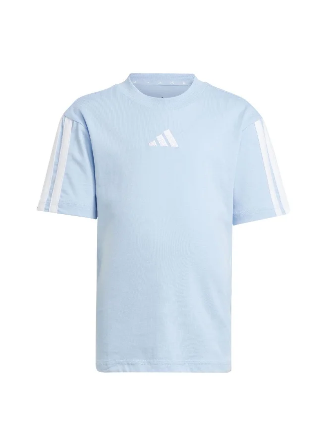 Adidas Lk 3S Tee 160 Blue Training T-Shirts For Kids 4-5Y