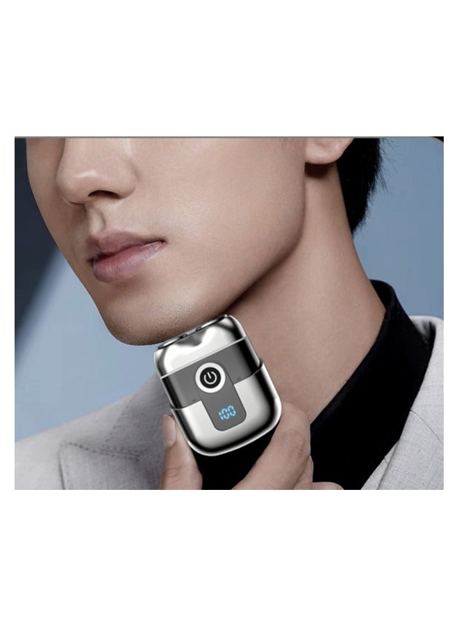 YEXIN Mini Electric Shaver for Men Portable Mini Electric Razor Dual-Head Waterproof Rechargeable Shavers for Travel, Home - Image 4