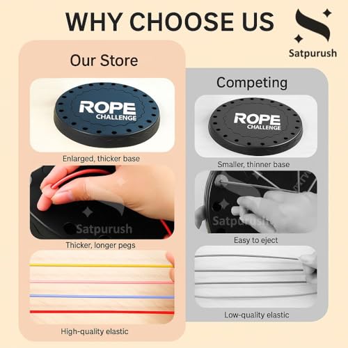 Satpurush Educational Rope Challenge Toys - Indoor Games for Kids 7-14 Years - Engaging Board Games for Family - Gift for Both Boys & Girls Age 8-10 - Develops Motor Skills & Problem Solving - Image 4